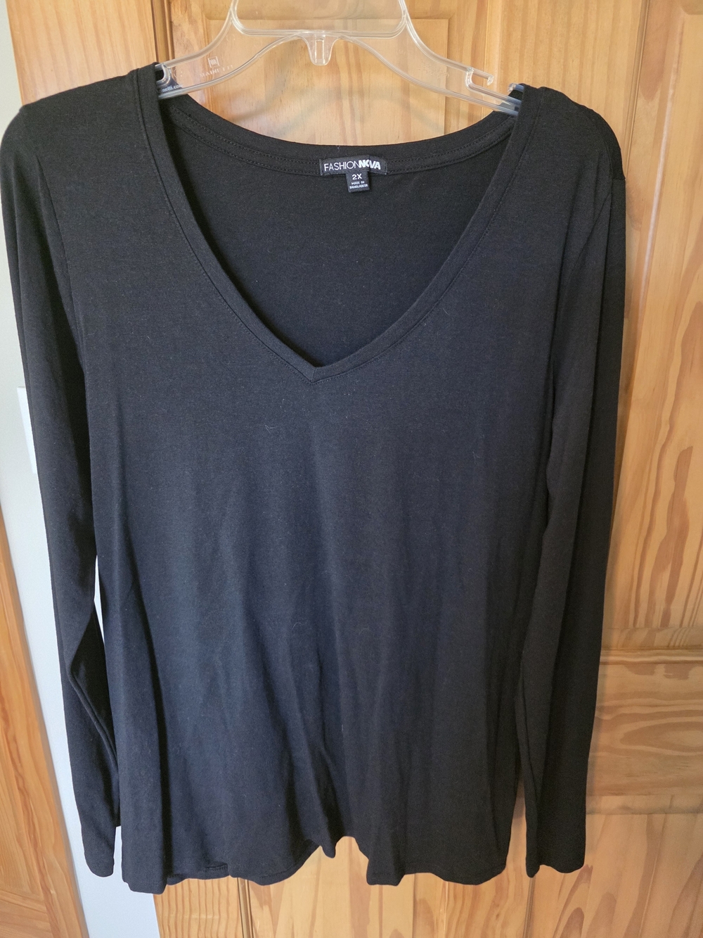 Fashion Nova V Neck Long Sleeve